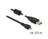 Delock USB-A 2.0 Male > USB 2.0 Micro-B Male 0.5m (84900)