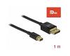 Delock Mini DisplayPort &gt; DisplayPort  1.4 8K 60Hz 1m (84927)