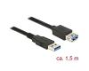 Delock Extension Cable USB-A 3.0 M/F 1.5m (85055)