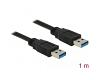 Delock USB-A 3.0 Data Cable M/M 1m Black (85060)