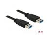 Delock USB-A 3.0 Data Cable M/M 3m Black (85063)