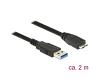 Delock USB-A 3.0 > USB Micro-B 3.0 M/M 2m (85074)