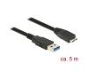 Delock USB-A 3.0 > USB Micro-B 3.0 M/M 5m (85076)