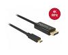Delock USB-C 3 > DisplayPort 1.2 4K 60Hz 1m (85255)