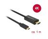 Delock USB-C 3 Male > HDMI Male 4K 30Hz 1m (85258)