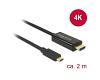 Delock USB-C 3 Male > HDMI Male 4K 30Hz 2m (85259)