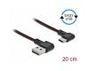 Delock EASY Cable USB-A 2.0 > USB-C 2.0 Angled 0.2m (85279)