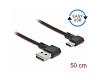 Delock EASY Cable USB-A 2.0 > USB-C 2.0 Angled 0.5m (85280)