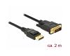 Delock Cable DisplayPort 1.2 > DVI-D 4K 30Hz 2m (85313)