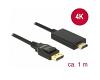 Delock Cable DisplayPort 1.2 > HDMI 4K M/M 1m (85316)