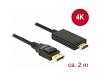 Delock Cable DisplayPort 1.2 > HDMI 4K M/M 2m (85317)