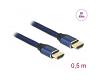 Delock HDMI Cable 48Gbps 8K 60Hz Blue 0.5m (85445)