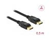Delock Cable DisplayPort 1.2 4K M/M 19pin 0.5m (85506)