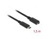 Delock Extension Cable USB-C 10Gbps 4K PD 60W 1.5m (85534)