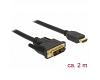Delock DVI-D 18+1 > HDMI Cable M/M 2m (85584)