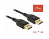 Delock Cable DisplayPort 1.4 8K 60Hz M/M 1m (85658)