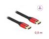 Delock HDMI Cable 48Gbps 8K 60Hz Red 0.5m (85772)
