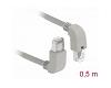Delock Patch Cable S/FTP Cat.6 Up / Down Angled 0.5m (85861)