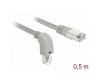Delock Patch Cable S/FTP Cat.6 Angled / Straight 0.5m (85864)