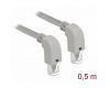 Delock Patch Cable S/FTP Cat.6 Down Angled 0.5m (85867)