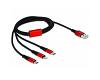 Delock USB > Lightning / Micro USB / USB TypeC 1m (85892)