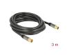 Delock Antenna TV Cable 85dB Plug > Jack 3m Black (88924)
