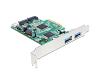 Delock 2 x Ext USB 3.0 + 2 x Int SATA 6Gb/s PCI-e (89359)