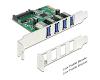 Delock 4 x External USB 3.0 PCI-e Low Profile (89360)