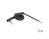 Delock Coiled Cable RJ11 M/M 3m Black (90224)