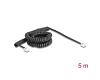 Delock Coiled Cable RJ11 M/M 5m Black (90226)