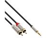 InLine Stereo Sim Cable 3.5mm > 2 x RCA 1m (99241)