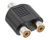 InLine Audio Adapter RCA > 2 x RCA F/F (99327)