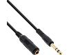 InLine Headphone Stereo Extension Cable 6.3mm 1m (99971)