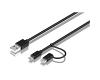 Goji 2 in 1 TypeC & Micro USB Cable 1m Black (GC2IN117C)