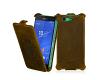MANNA Sony Xperia Z3 Compact Flip Case Nubuck Leather Brown