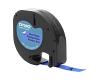 Dymo LetraTag Plastic Tape 12mm x 4m Blue (91205)