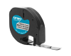 Dymo LetraTag Plastic Tape 12mm x 4m Metallic (91208)